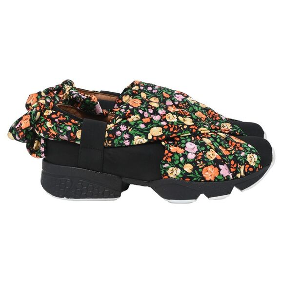 Ganni Ebba Trainers In Floral Print Cotton